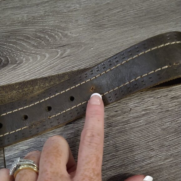 Lucky Brand Men's Genuine Leather Belt - Picture 5 of 8